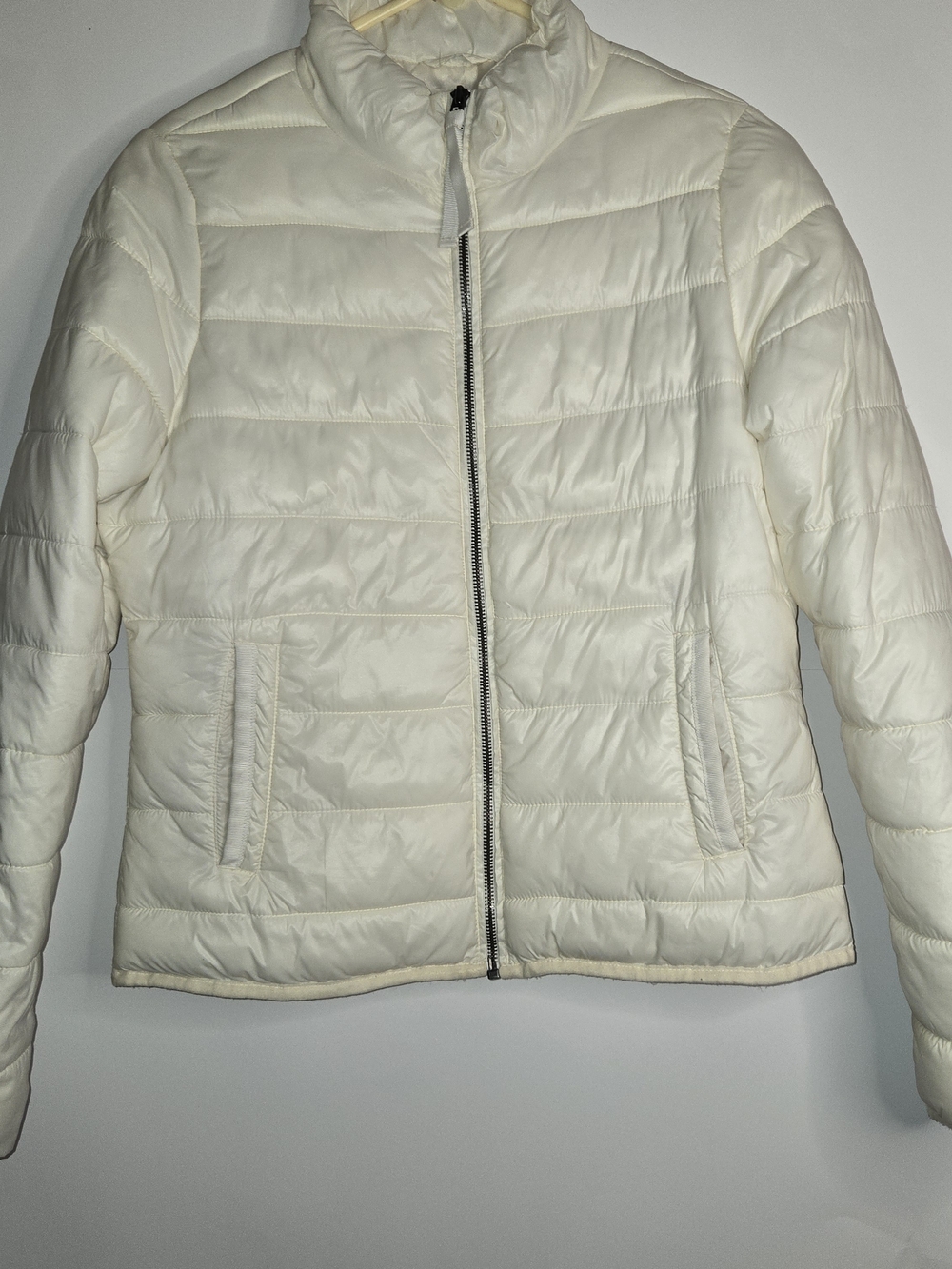 jcpenney Women's Cream Quilted Puffer Jacket